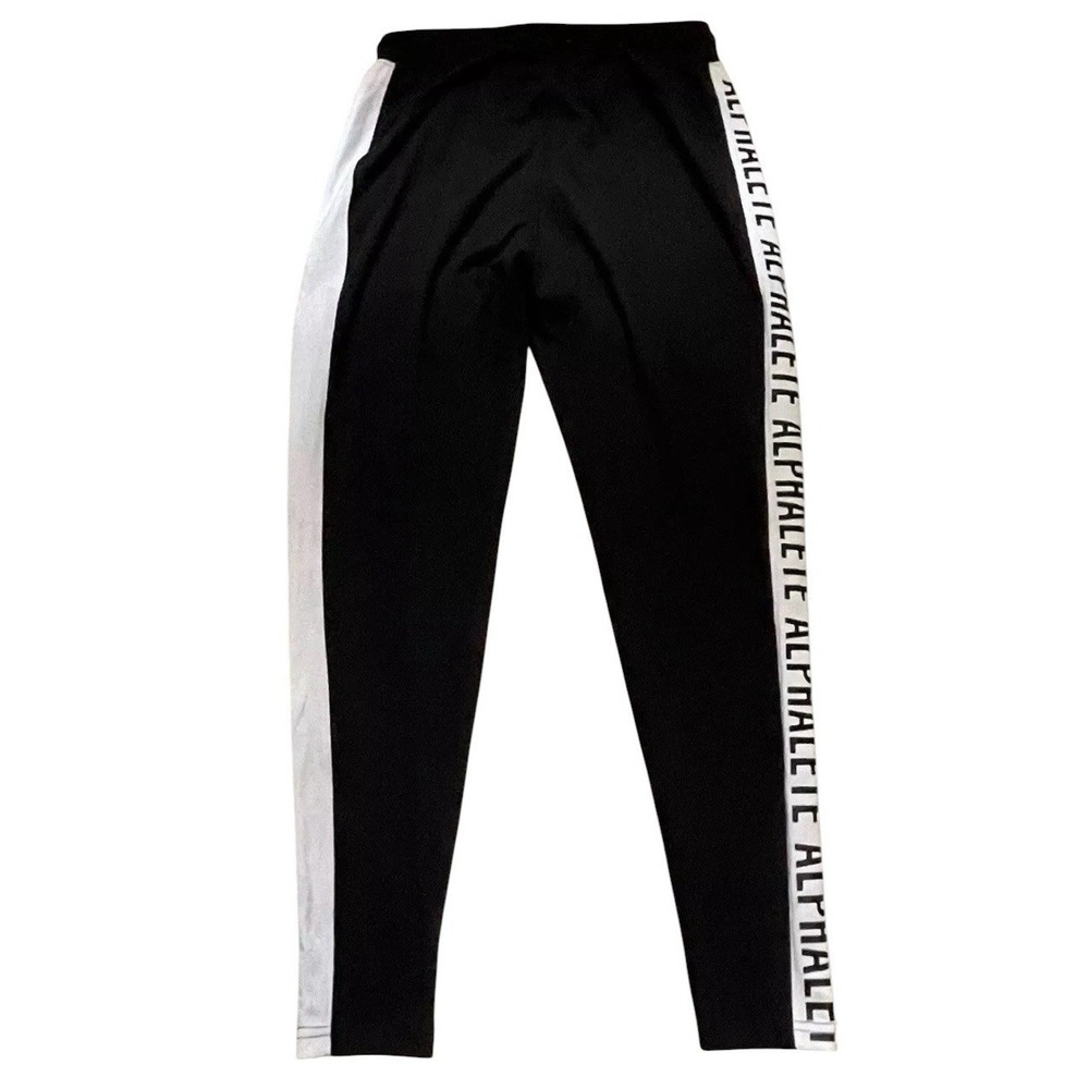 Alphalete Jogger‎ M Medium Logo Black And White